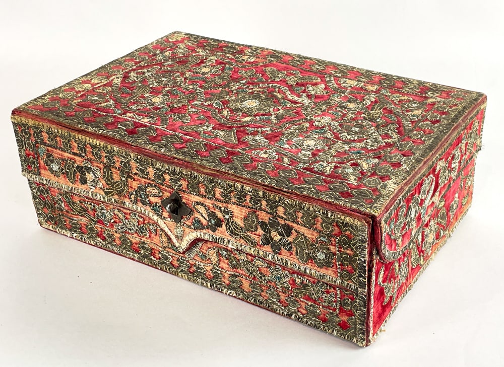 19thC Continental Box with Embroidery (1 of 5)