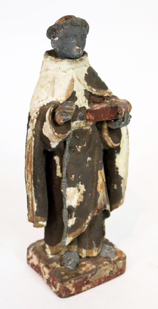 18/19thC Wood Figure of St. Dominic (1 of 3)