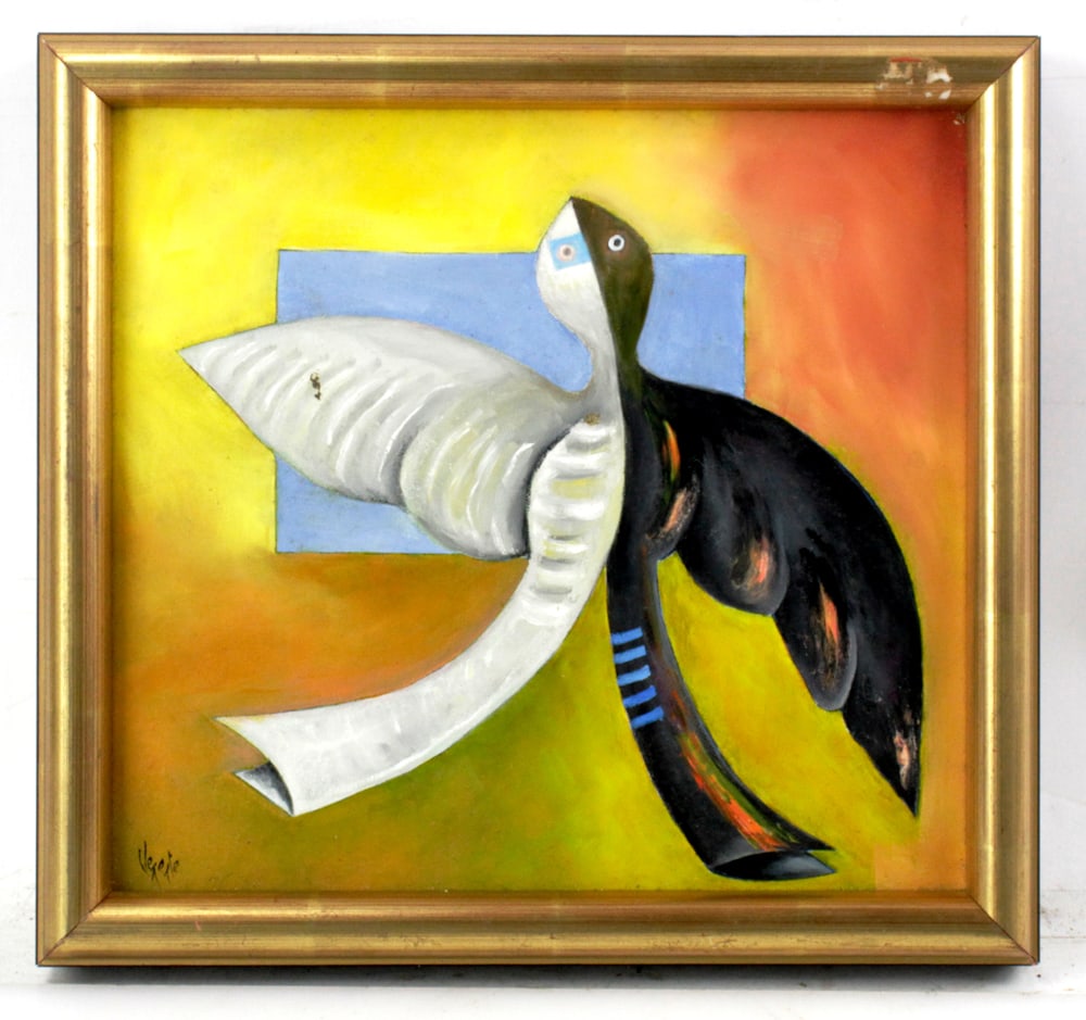 Clemente Mimun, Abstract Oil on Canvas (1 of 7)
