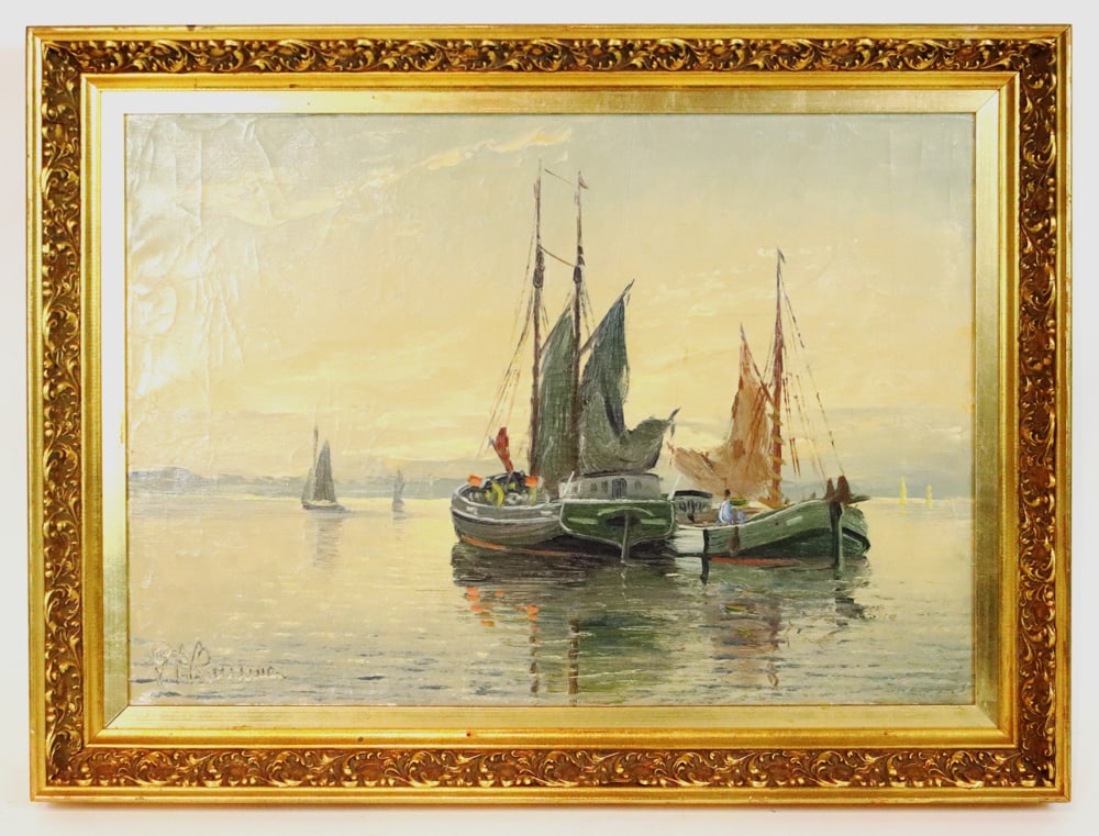 Dutch Harbor View, Oil on Canvas (1 of 7)