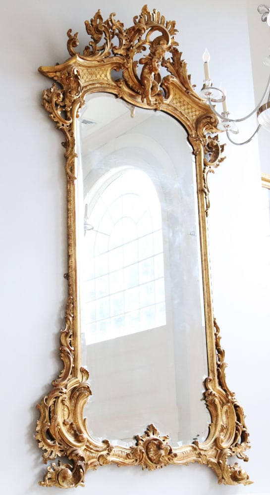 19thC French Large Giltwood Mirror (1 of 6)