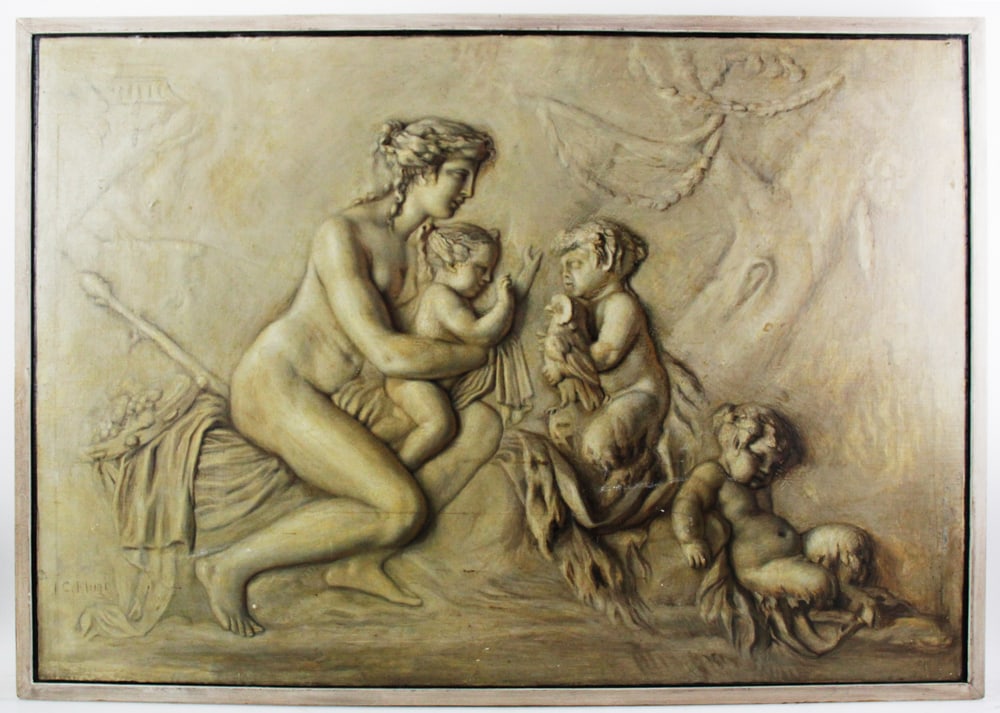 C. Flugi, Italian 18th/19thC Mother with Children (1 of 7)