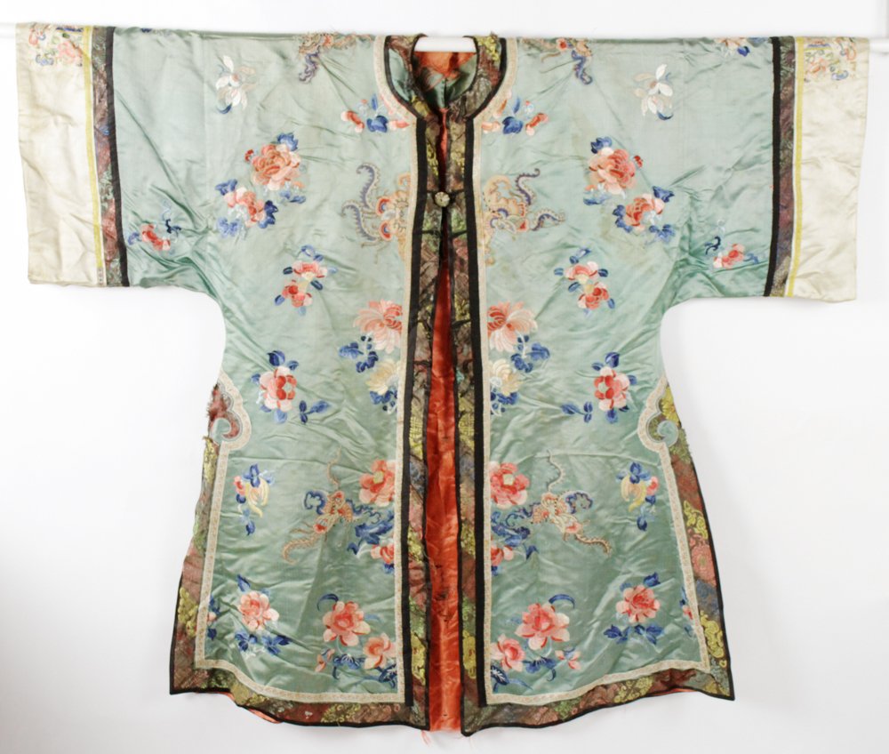 19thC Chinese Carved Embroidered Robe (1 of 6)