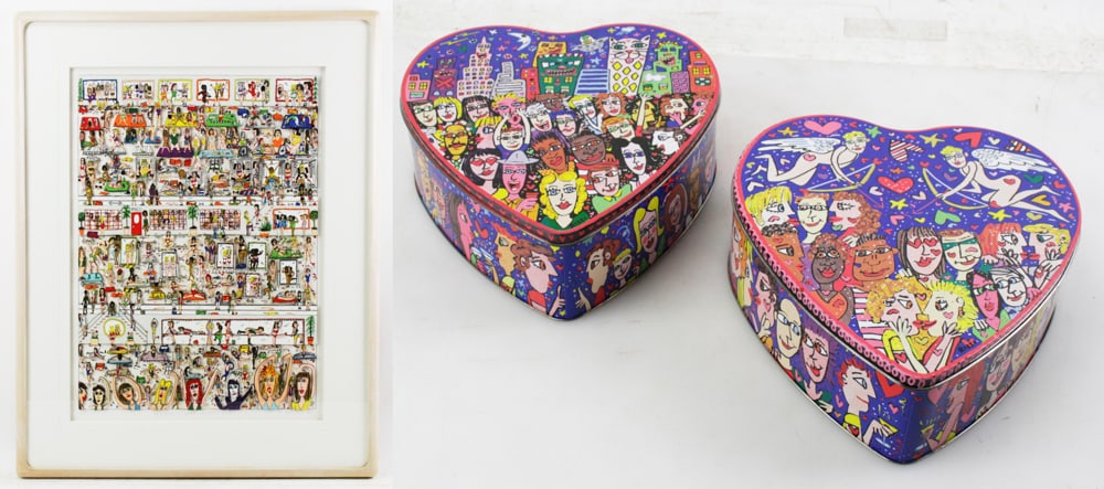 chobi　ジェームスリジィ作  \"WOMEN WHO WORK OUT\" James Rizzi Women Who Work out 1989 Hand Signed 3-D