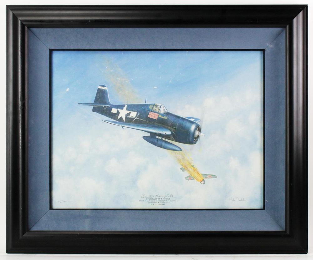 Picture Signed by WWII Ace Naval Aviator (1 of 6)
