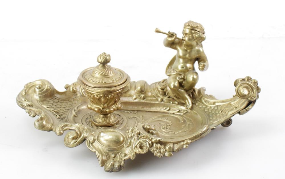 French Bronze Ink Stand (1 of 9)
