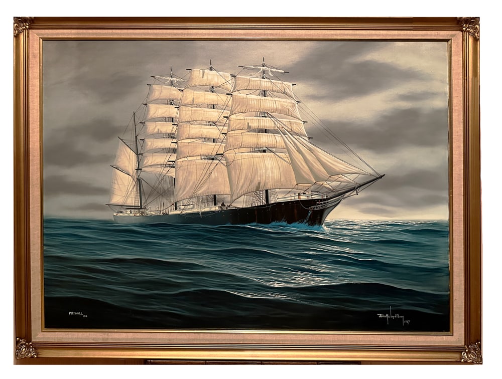John Richard Perry, Nautical Oil on Canvas (1 of 4)