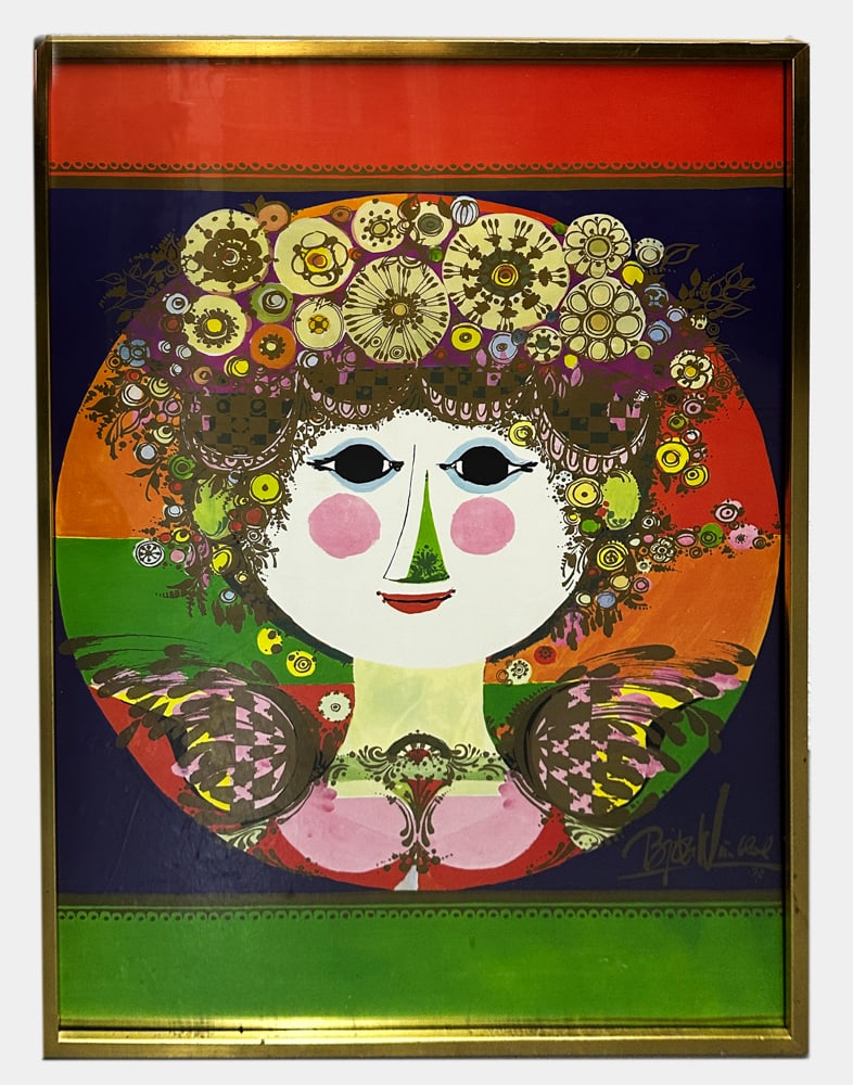 Danish Bjorn Wiinblad Frame Original Poster (1 of 3)