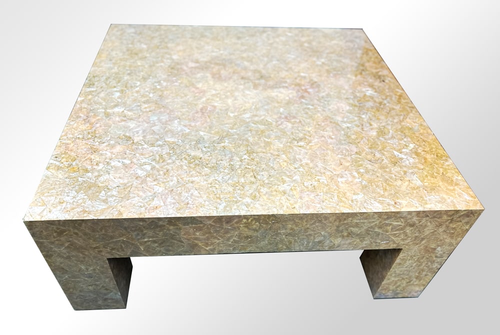 Custom Designer Pink Shell Mother-of-Pearl Table (1 of 2)