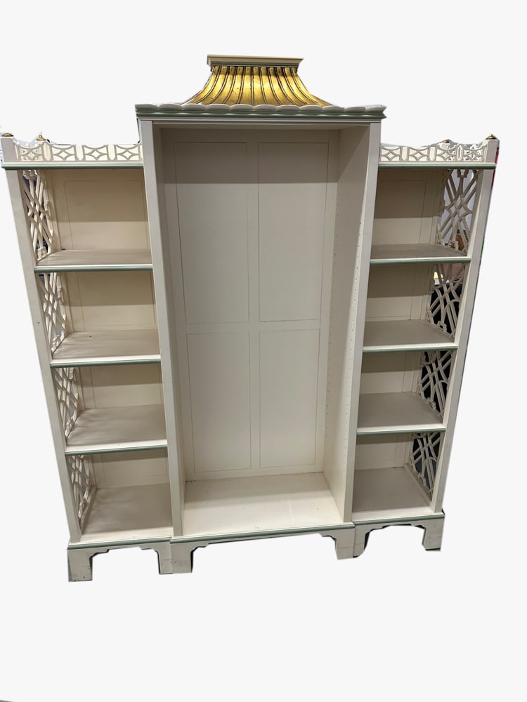 Chinese Chippendale Bookcase (1 of 2)
