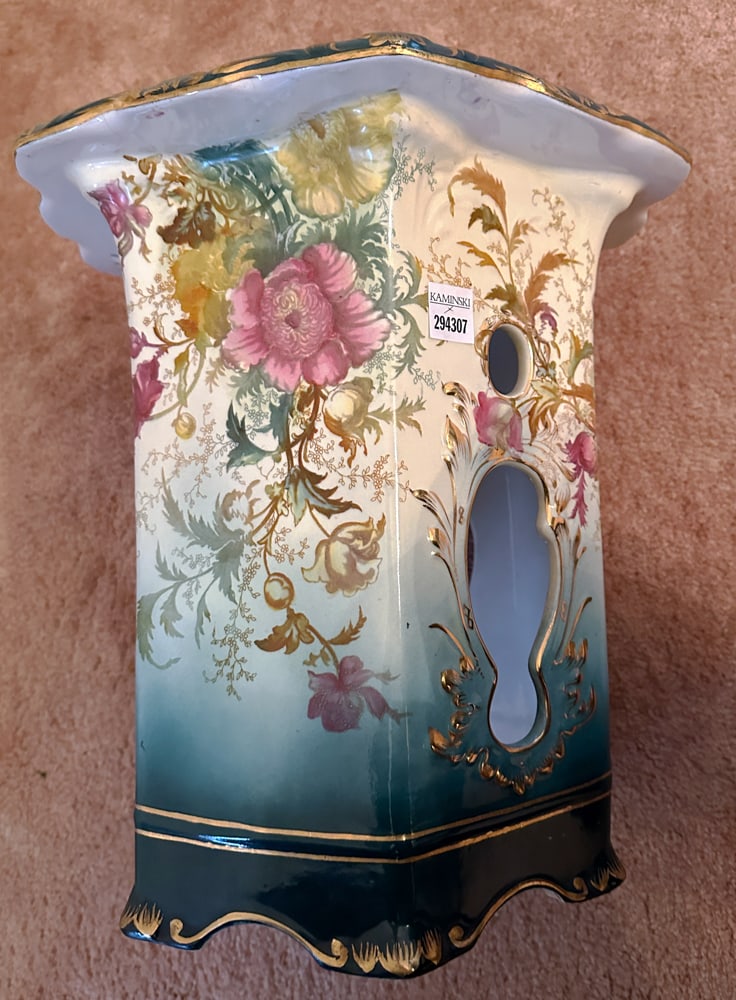 19thC English Maddox Lamberton Works China Table (1 of 4)