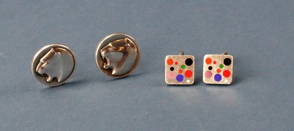 Two Pairs of Georg Jensen Cufflinks (1 of 8)