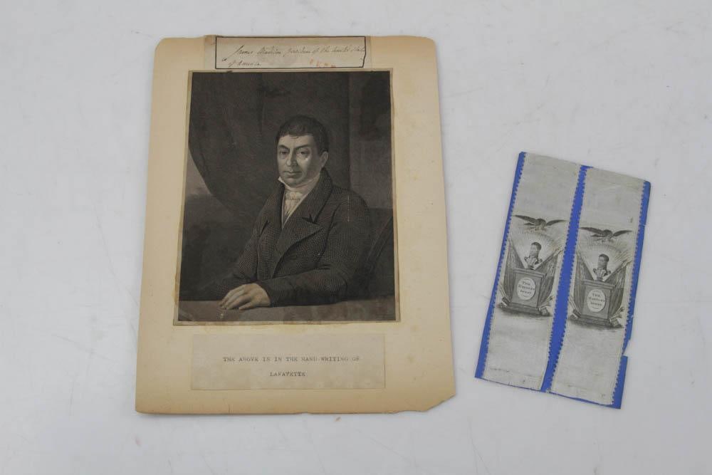 Handwriting of Lafayette re James Madison (1 of 6)