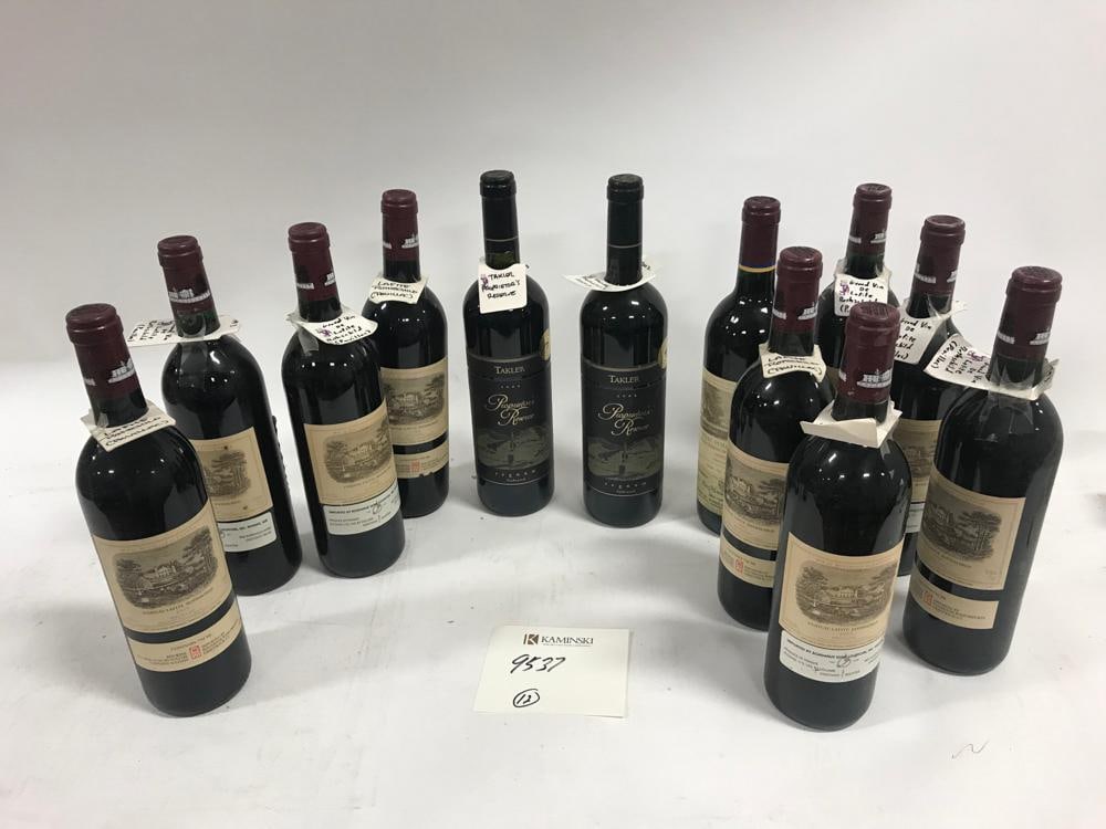 Box Of (12) Bottles Of Wine Auction