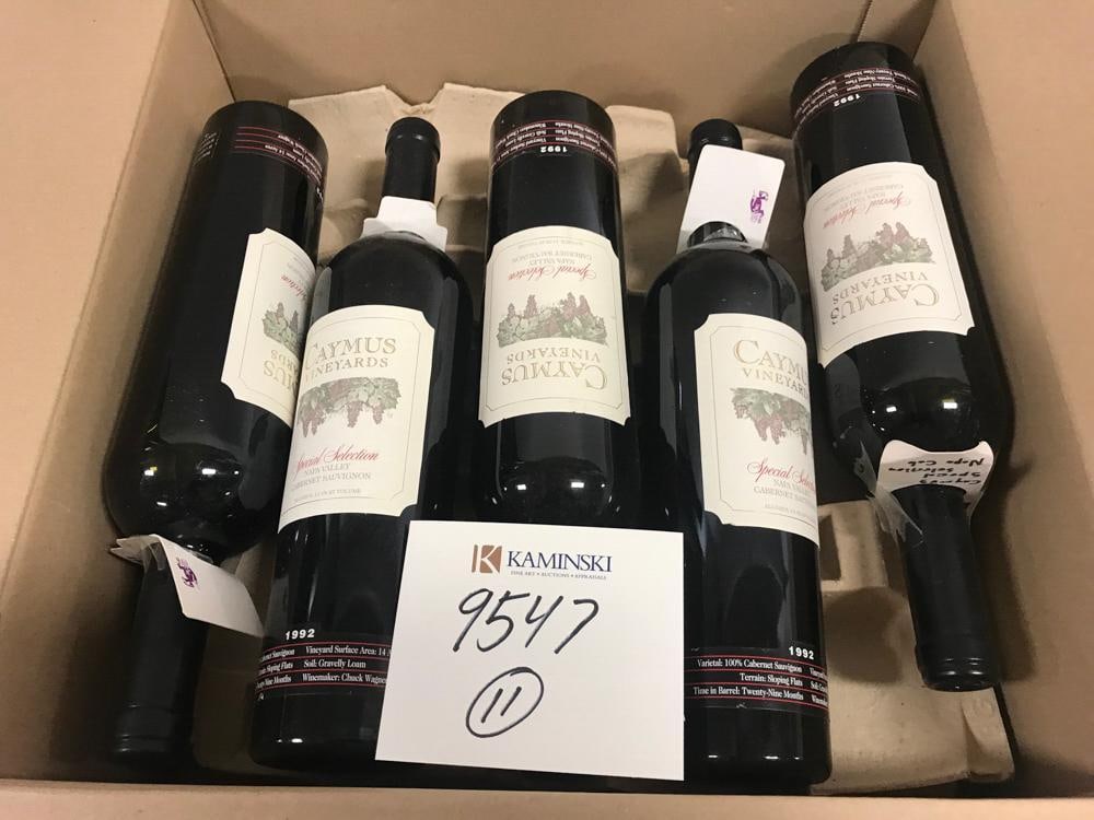 Box of (11) Bottles of Wine: Box of wine, to include: 1997 Qupe Bien Nacido Hillside Estate Syrah, (1) bottle; 1994 Qupe Bien Nacido Hillside Select, (1) bottle; 1994 Qupe Bien Nacido Reserve Syrah, (2) bottles; 2003 Roessler Pin
