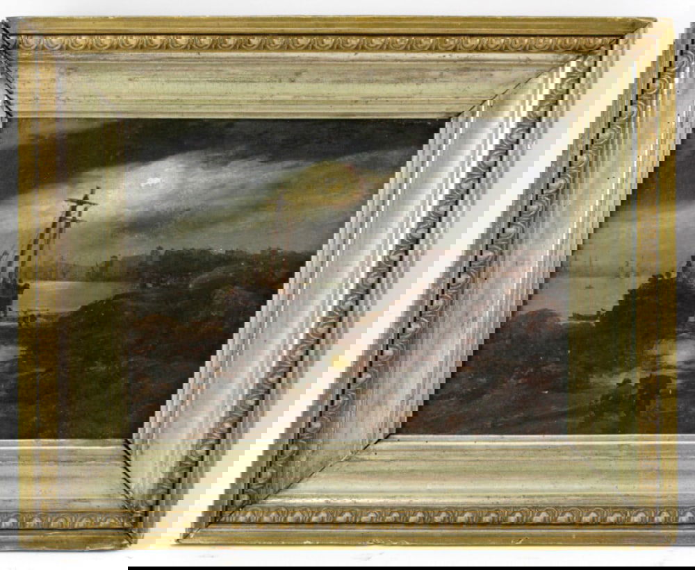 19thC Seascape, Night Scene with Ship (1 of 6)