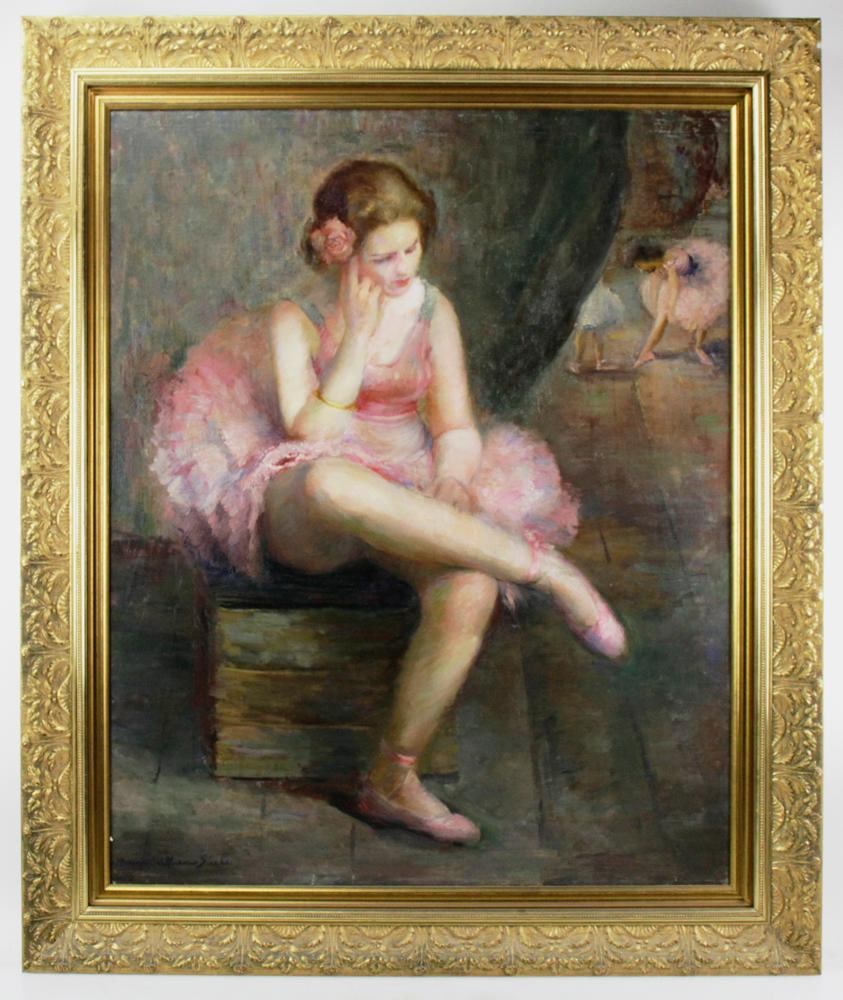 Marian Williams Steele, Ballerina, Oil on Canvas (1 of 9)