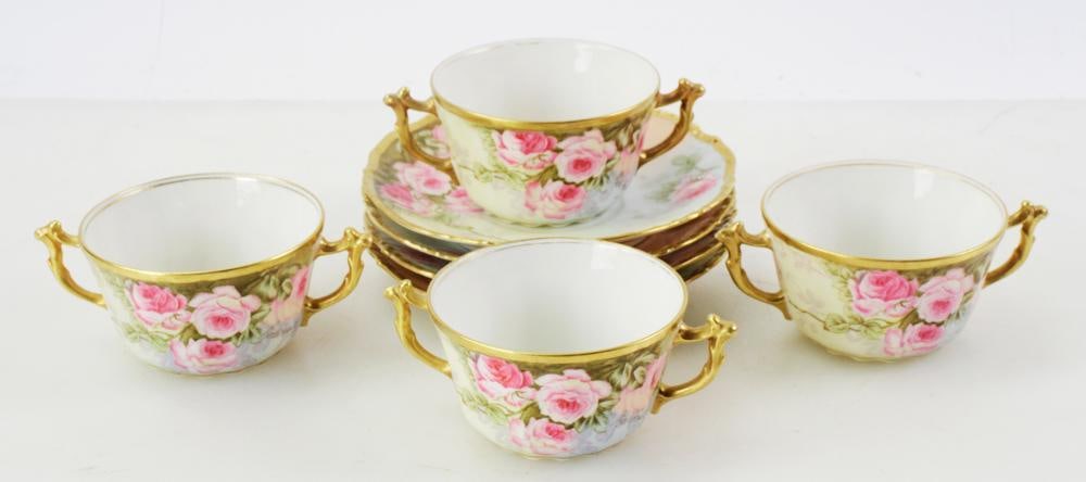 Limoges Cups and Saucers, Elite (1 of 9)