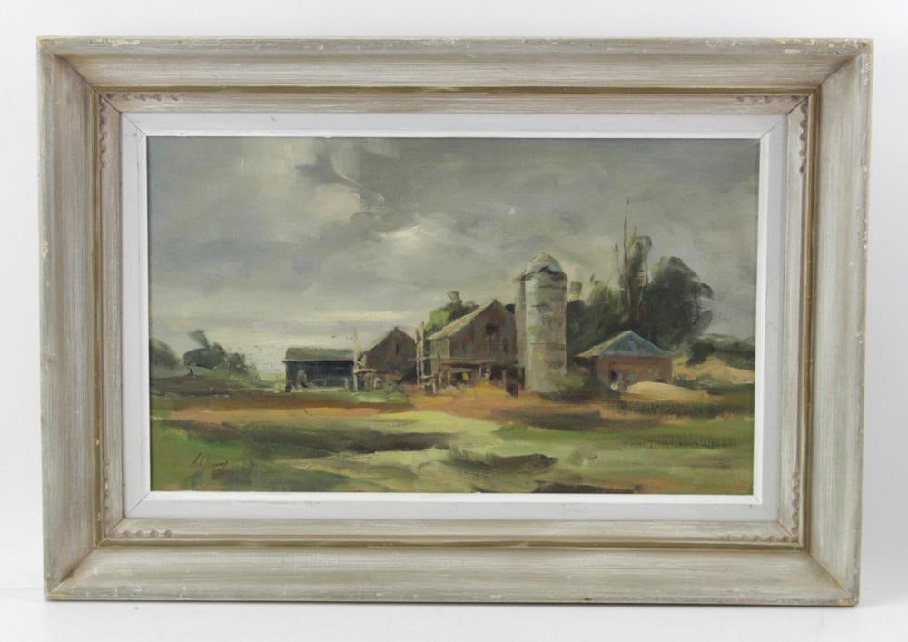 Betty Lou Schlemm, Farm House, Oil on Canvas (1 of 7)