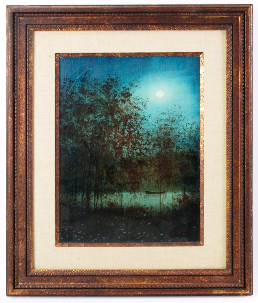 William Stilson, Moonlit Forest River Scene (1 of 6)