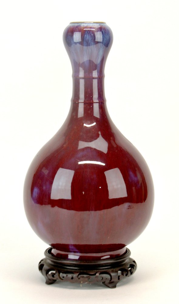 Chinese Flambe-glazed Vase (1 of 6)