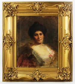 Victor Bertrand, Portrait of Young Woman