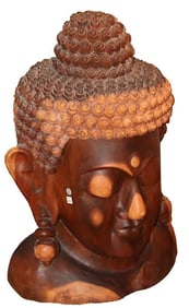 Temple Head, Carved Solid Wood