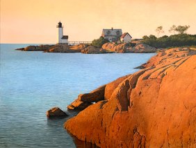 Robert Roark, Annisquam Light, Oil on Canvas
