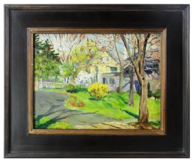 William Lester Stevens, Landscape, Oil on Board