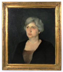 Charles Hawthorn, Woman, Oil on Canvas on Board