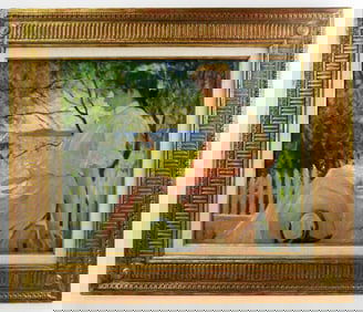 Boston School Portrait of Young Girl with Hat