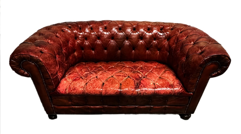 Leather Chesterfield Sofa (1 of 8)