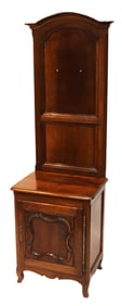 French 19thC Walnut Hall Cabinet