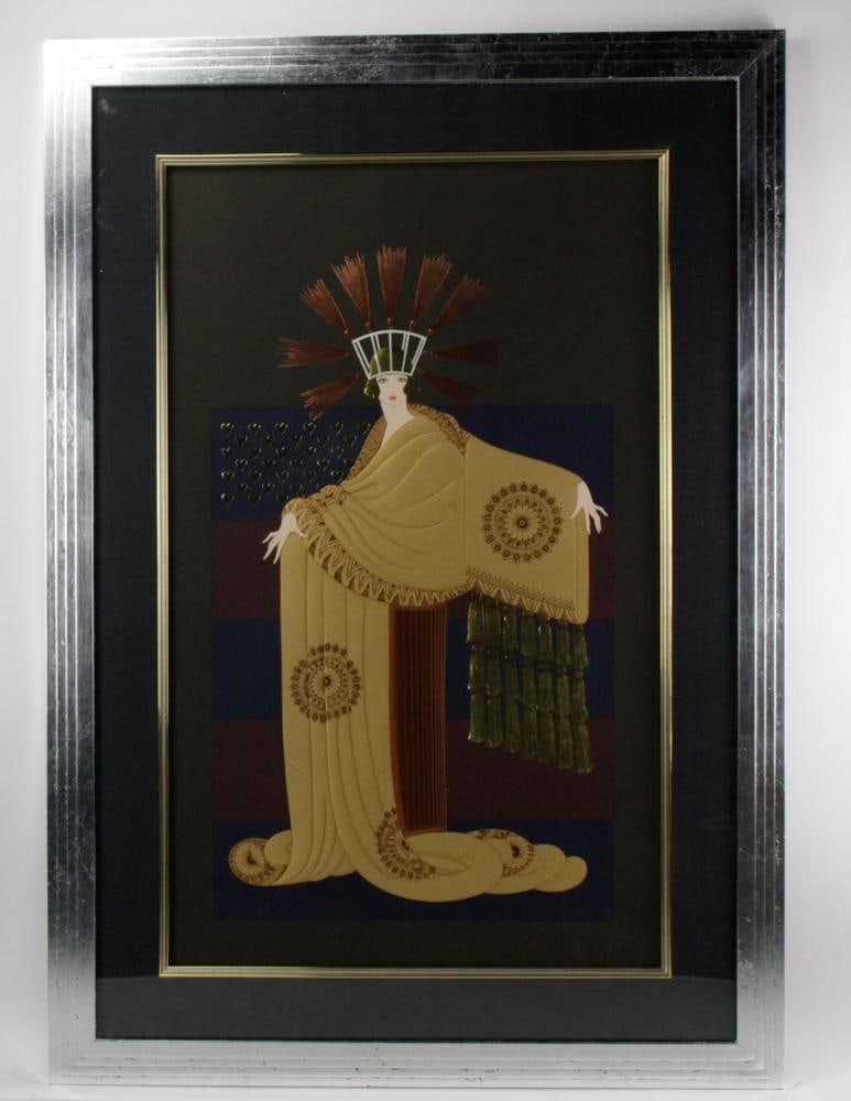 Erte, "Fringe Cape", Graphic Edition Serigraph (1 of 7)