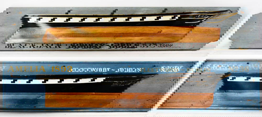 Pair of 20thC American Ship Half-Hulls (1 of 15)