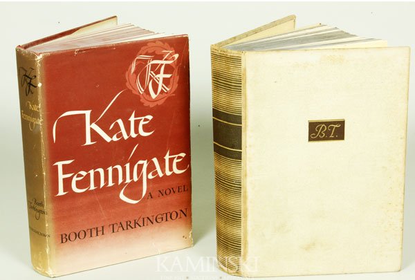 2 Inscribed Tarkington Books: Lot of two books by Booth Tarkington, Pulitzer Prize winner in 1919 and in 1922, inscribed to Walker Hancock, to include: Rumbin Galleries, illustrated by Ritchie Cooper, 1937, Doubleday, Doran & Co.,