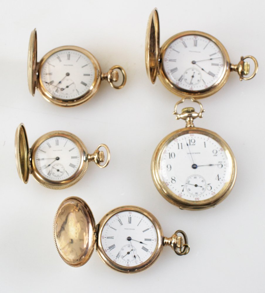 Group of Waltham Goldfill Pocket Watches (1 of 14)