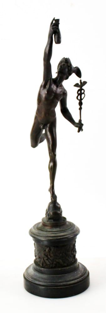 19thC French or English Bronze, Winged Mercury (1 of 11)