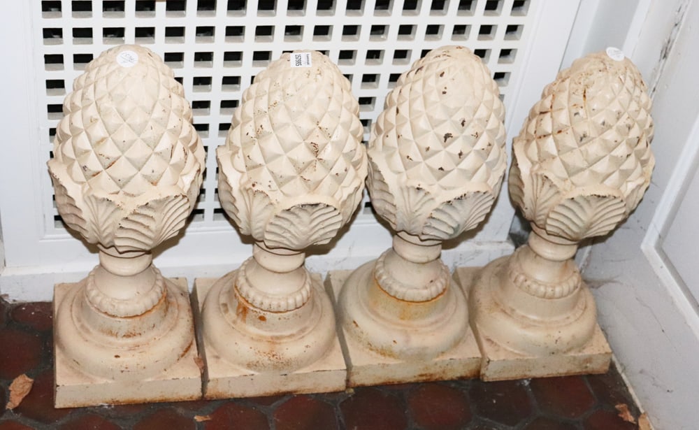Group of Cast Iron Pineapple Finials (1 of 6)