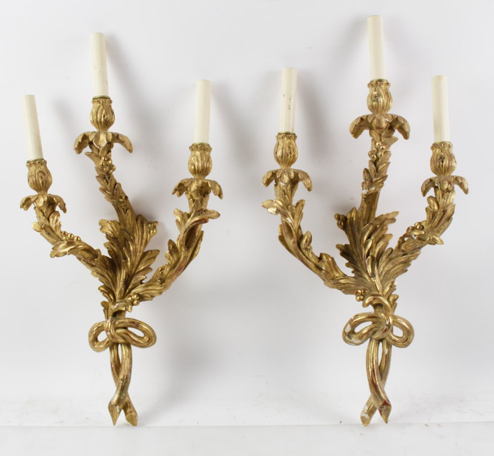Pair of Giltwood Sconces (1 of 9)
