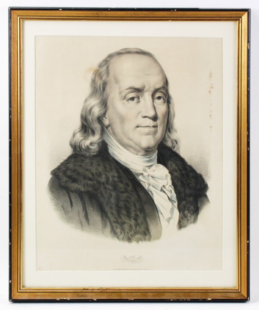 Currier & Ives Print of Benjamin Franklin (1 of 10)