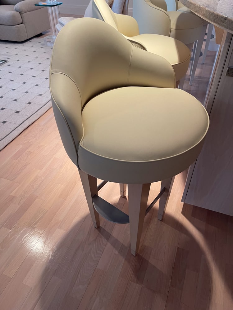 Set of Custom Leather Bar Stools (1 of 2)