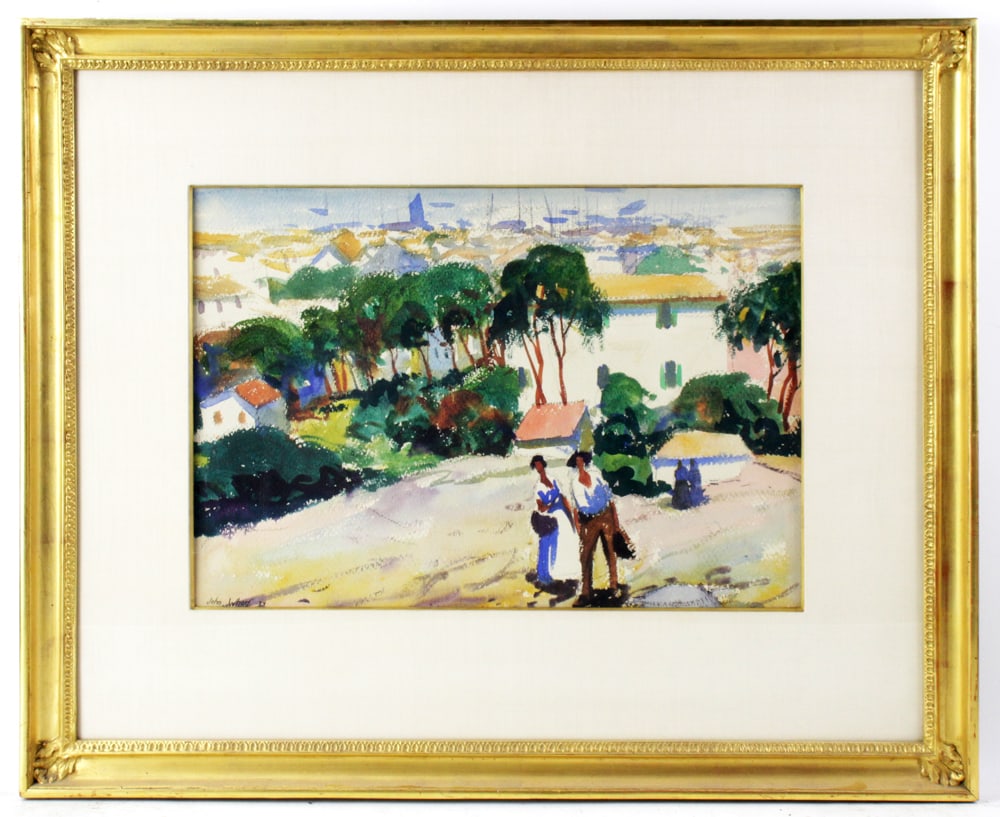 John Whorf, Climbing the Hills, Watercolor (1 of 9)