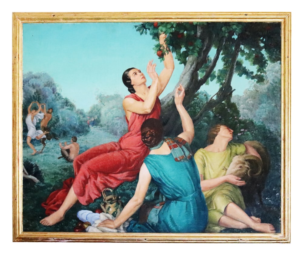 Women in Classical Landscape, from SS Conte Grande (1 of 8)