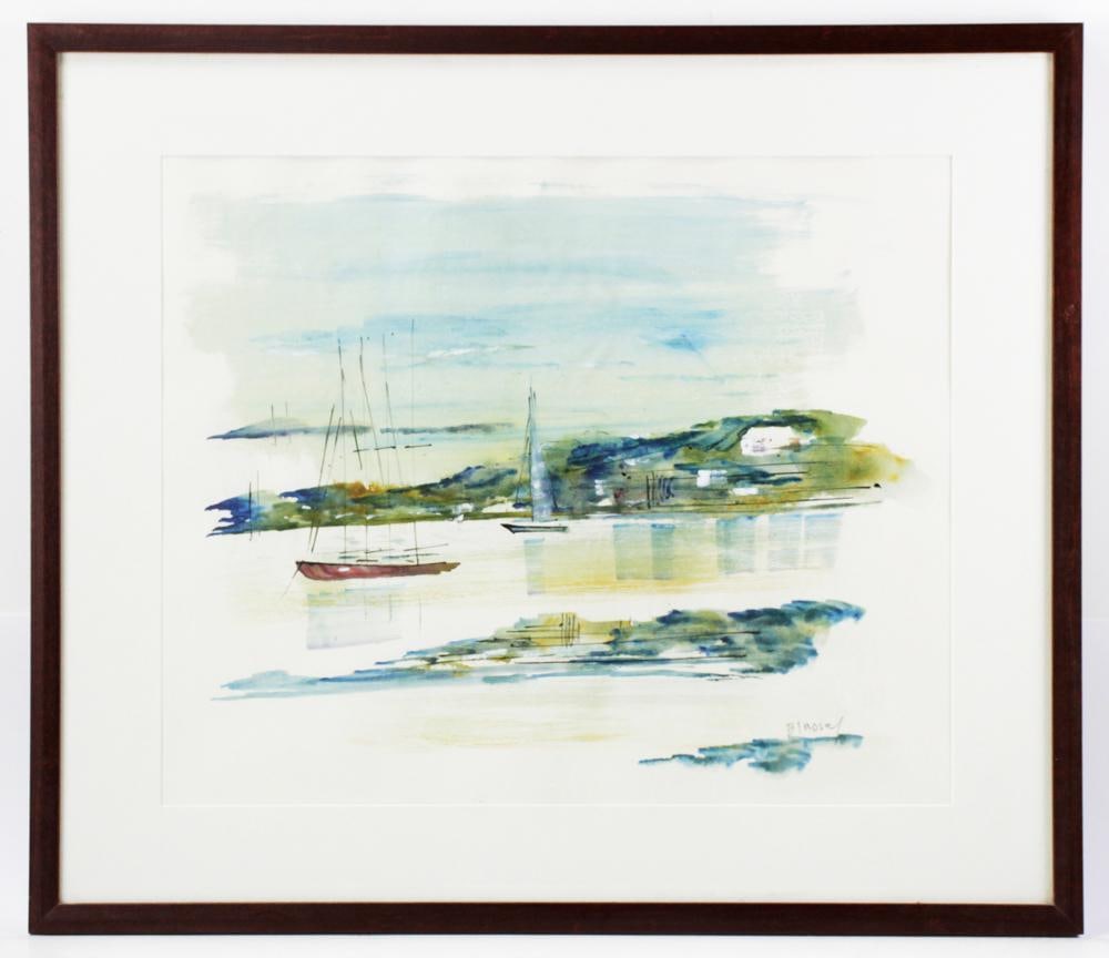 Alfred Birdsey, Sailboat in Cove, Bermuda (1 of 6)