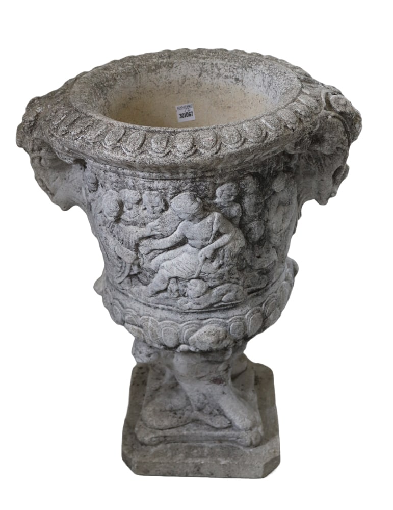 Pair of Classical Roman-style Stone Urns (1 of 9)