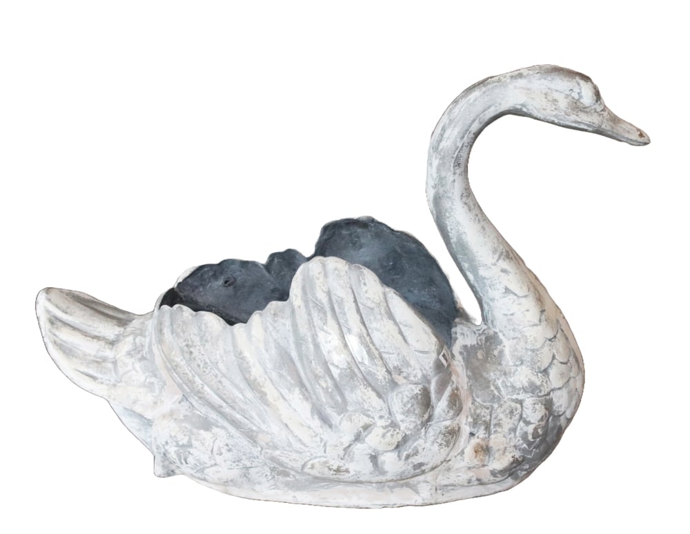 Vintage Metal Swan Plaque (1 of 6)