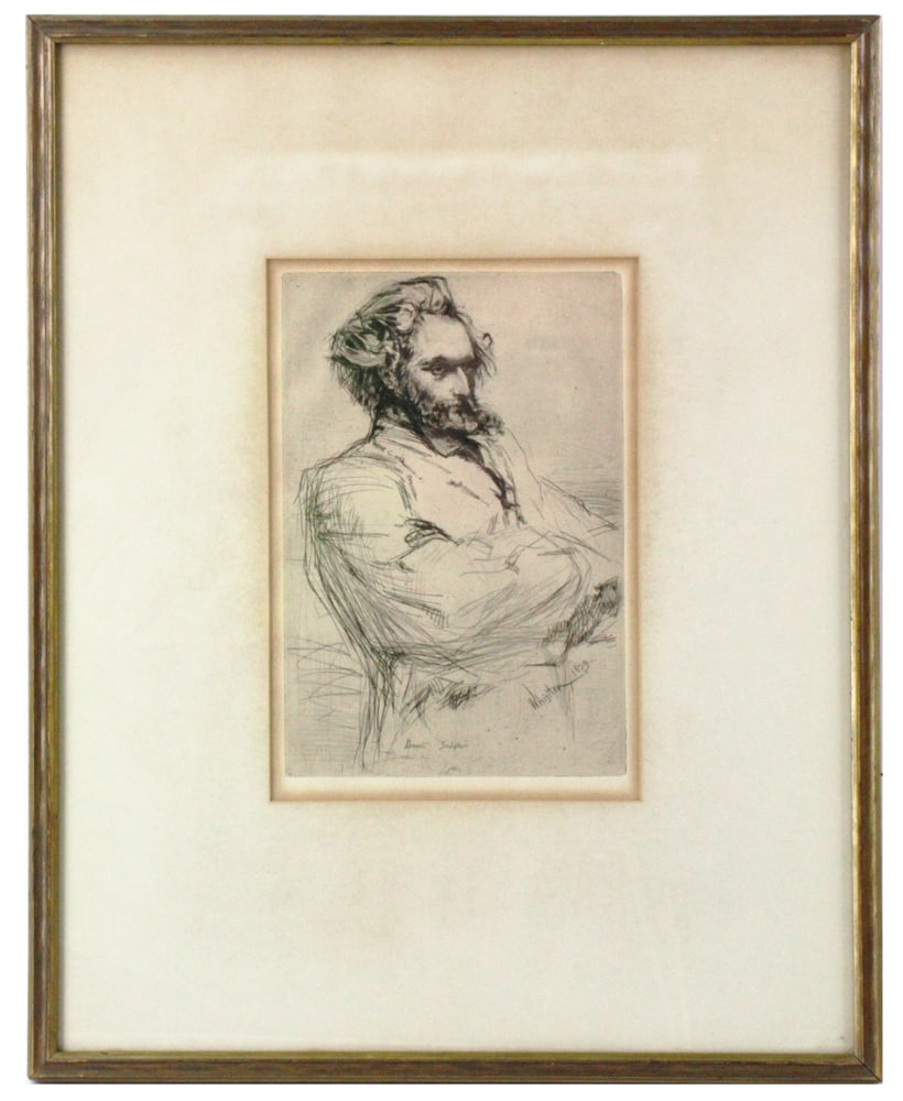 James A. Whistler, Portrait, Etching (1 of 8)