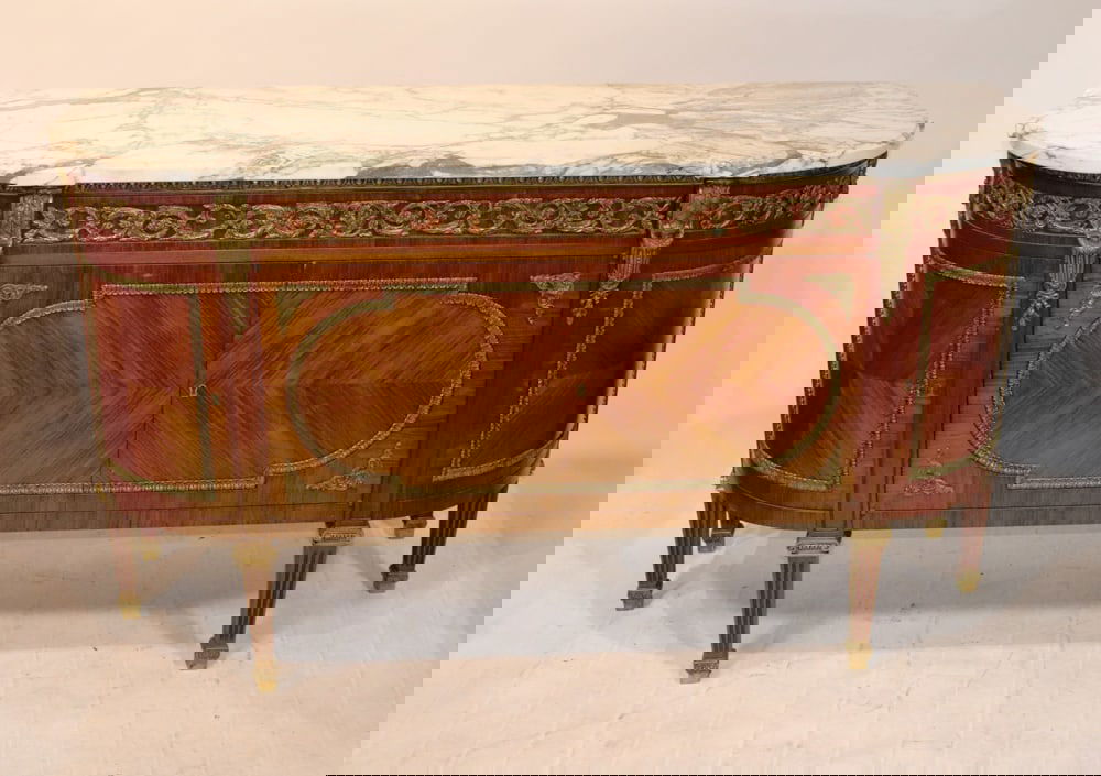 French Marble-Top Server with Bronze Mounts (1 of 9)