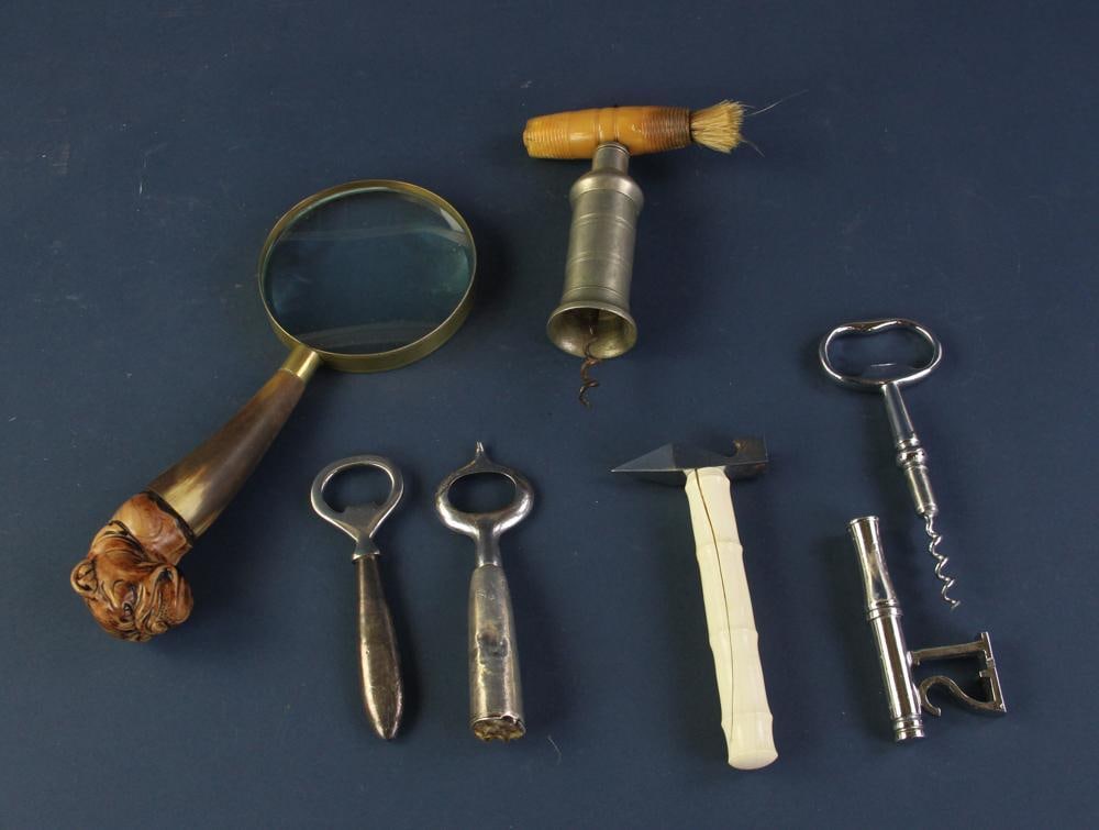Group of Bottle Openers and Magnifying Glass (1 of 5)